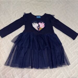 💟 Peppa Pig Blue Tutu Dress